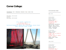 Tablet Screenshot of corner-college.com